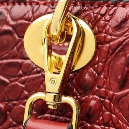 Sac à main de luxe, en cuir PU, type crocodile