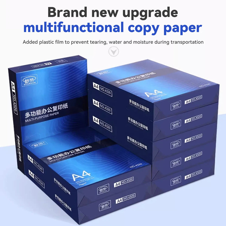 500/2500 Sheets 70g/80g A4 Paper | Laser/Inkjet Compatible | Sealed Packaging Office/Home/School Premium Double-Sided Copy Paper