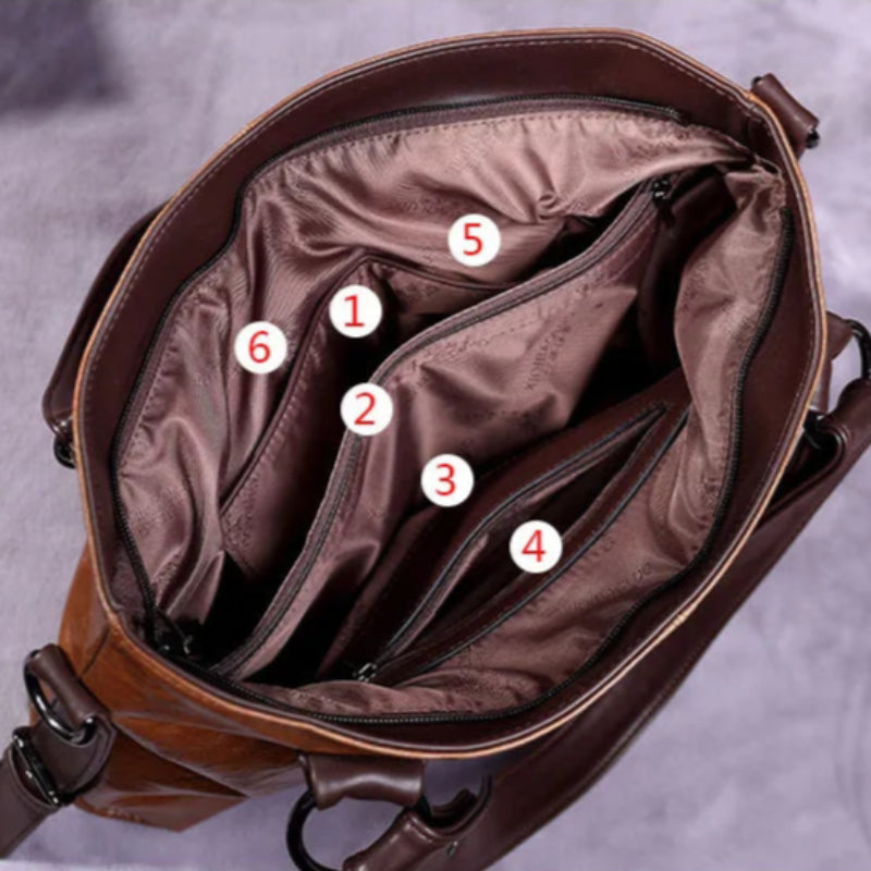 Sac à main en cuir PU de qualité, fourre-tout décontracté, grande capacité, sac à bandoulière