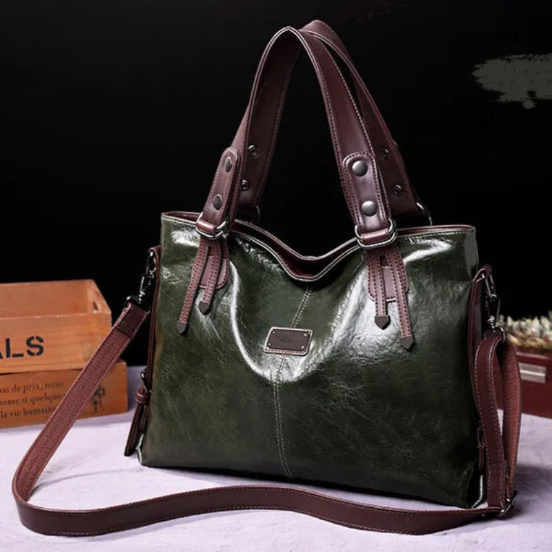 Sac à main en cuir PU de qualité, fourre-tout décontracté, grande capacité, sac à bandoulière