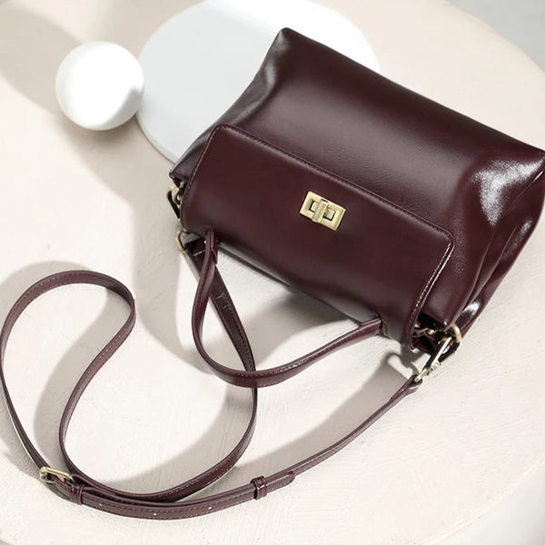 Sac à mains  femme, en cuir de vachette, Chic & Tendance, modèle COCODY