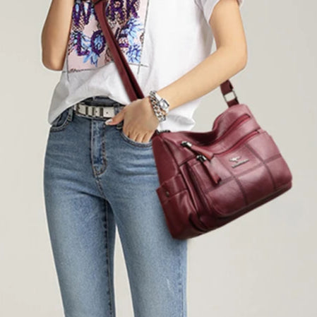 Sacs à main de luxe en cuir peau de mouton, étanche, mode, tendance