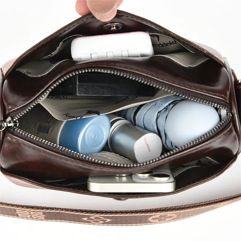 Sac à main bandoulière, luxe, vintage, cuir PU de haute qualité