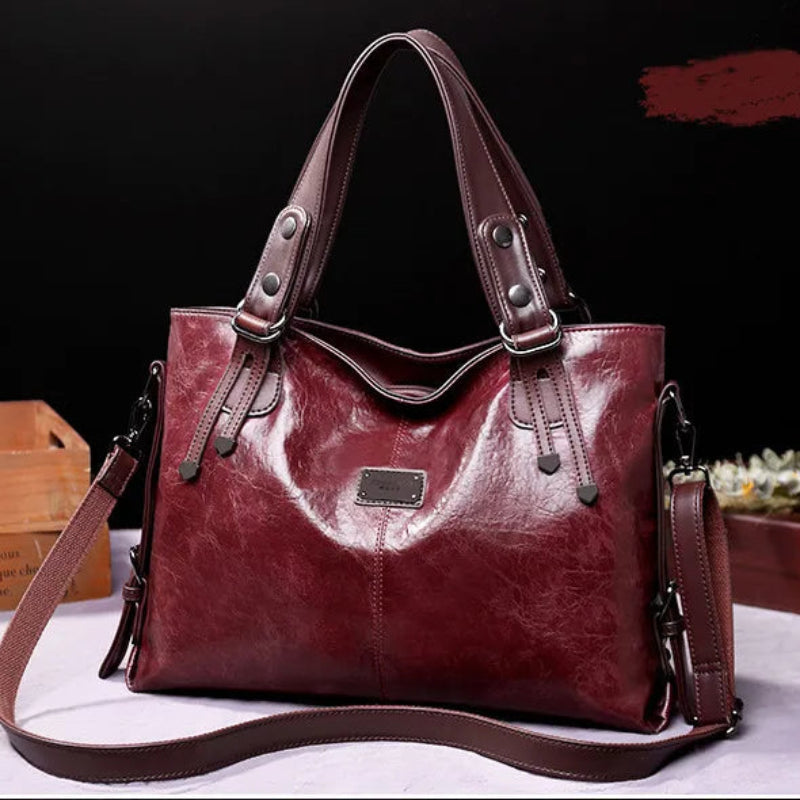 Sac à main en cuir PU de qualité, fourre-tout décontracté, grande capacité, sac à bandoulière