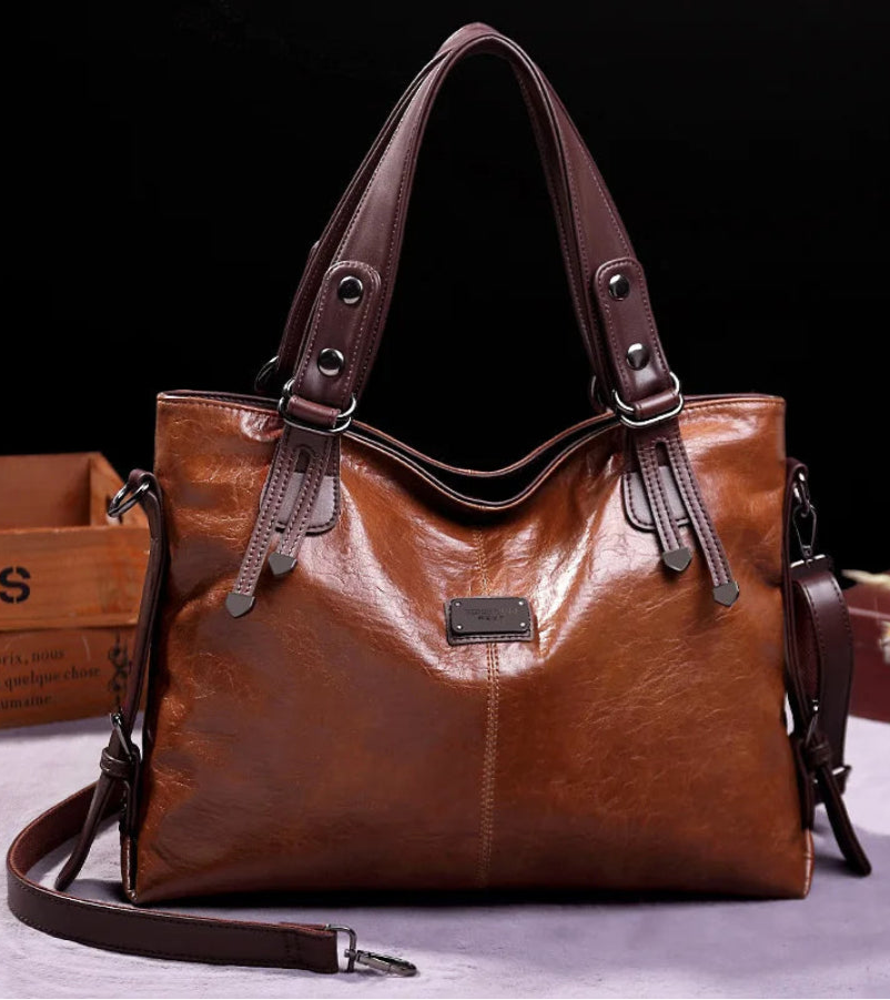 Sac à main en cuir PU de qualité, fourre-tout décontracté, grande capacité, sac à bandoulière