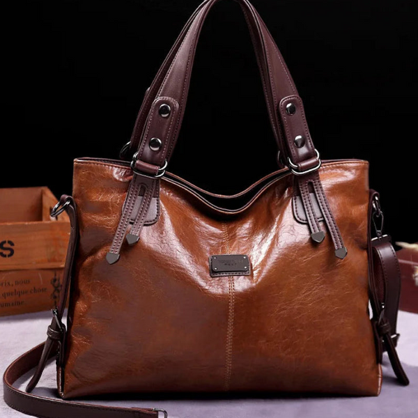 Sac à main en cuir PU de qualité, fourre-tout décontracté, grande capacité, sac à bandoulière