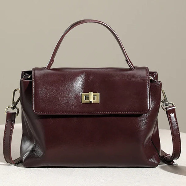 Sac à mains  femme, en cuir de vachette, Chic & Tendance, modèle COCODY